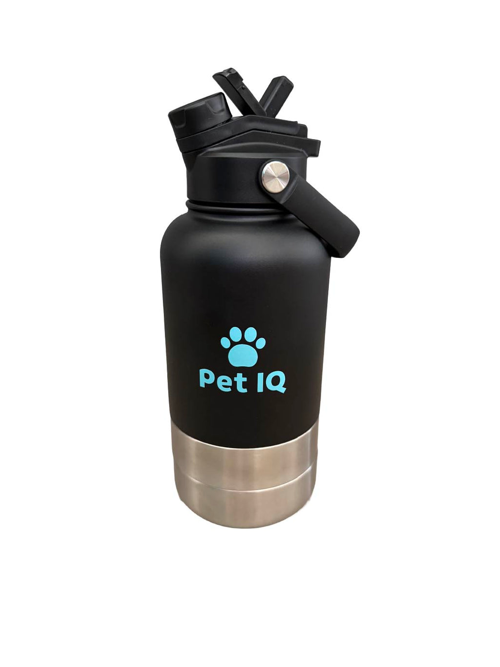 Pet IQ Smart Travel Bottle — Insulated Drink Bottle with Twist‑Apart Pet Bowl
